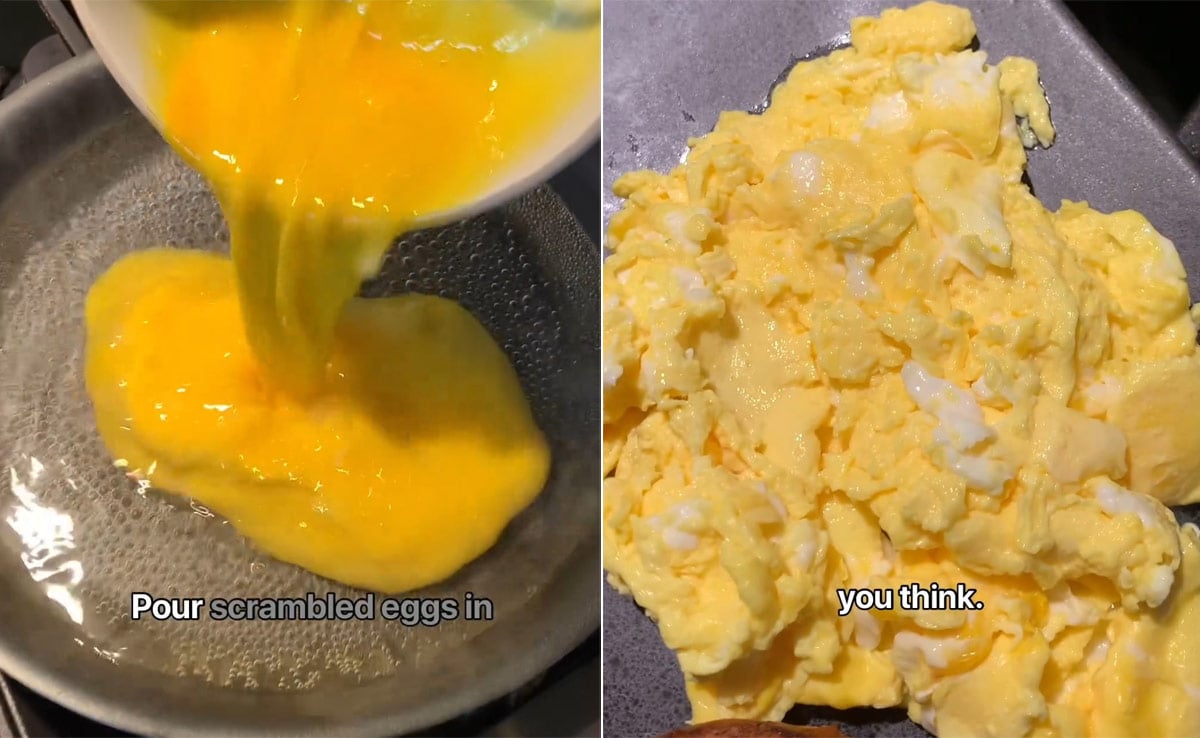 Viral Hack For Making Scrambled Eggs In Boiling Water Divides