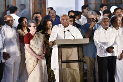 "Will Take Appropriate Steps At Right Time": Mallikarjun Kharge After INDIA Meet "Will Take Appropriate Steps At Right Time": Mallikarjun Kharge After INDIA Meet