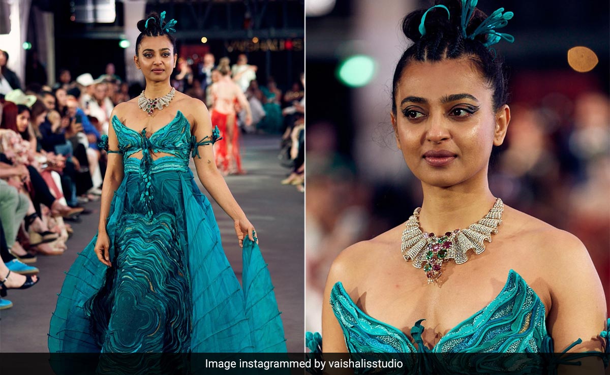 Radhika Apte Made Her Paris Fashion Week Showstopper Debut In Reams Of Red And Blue