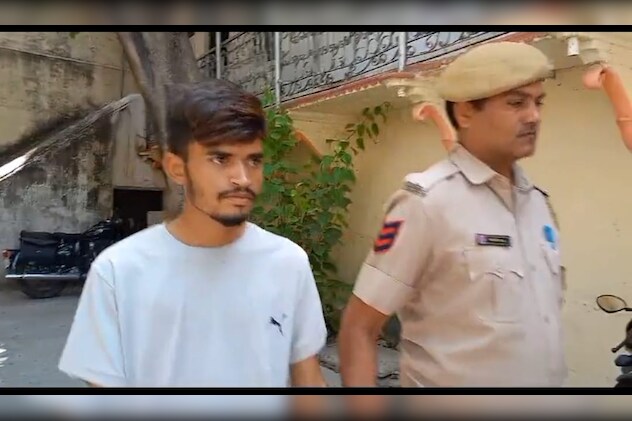 उदयपुर सांसद को धमकी देने के आरोप में गिरफ्तार युवक.