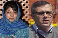 J&K Ex-CMs Omar Abdullah And Mehbooba Mufti Trailing J&K Ex-CMs Omar Abdullah And Mehbooba Mufti Trailing