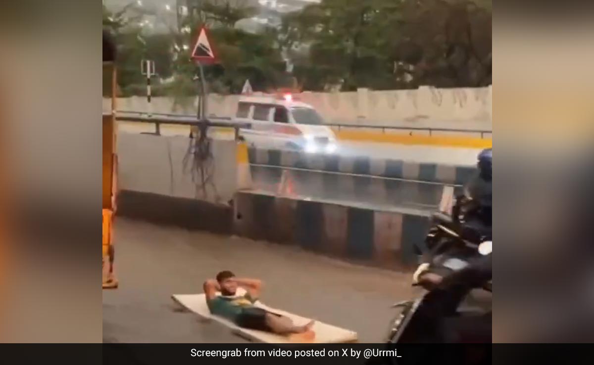 Video: Pune Man Surfs On Waterlogged Roads, Leaves Internet In Disbelief
