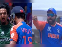 "तेरा यार हूं मैं...", कोहली को आउट करने पर बांग्लादेशी गेंदबाज ने लिया था पंगा, फिर रोहित ने विराट का यूं लिया बदला, Video "तेरा यार हूं मैं...", कोहली को आउट करने पर बांग्लादेशी गेंदबाज ने लिया था पंगा, फिर रोहित ने विराट का यूं लिया बदला, Video