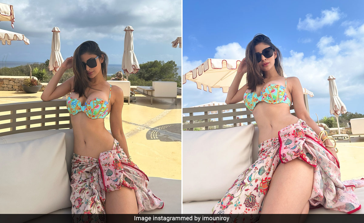 Mouni Roy In A Printed Swim Set Very Well Assures That There's No Other "Summer Belle" Like Her