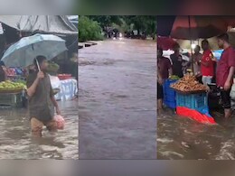 भिवंडी, ठाणे, पालघरमध्ये कोसळधार; कुठे पूल तर कुठे भाजी मार्केट पाण्याखाली 