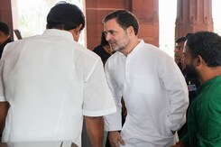 Rahul Gandhi Ditches White T-Shirt, Wears Kurta Pajama To Lok Sabha Speaker Election Rahul Gandhi Ditches White T-Shirt, Wears Kurta Pajama To Lok Sabha Speaker Election