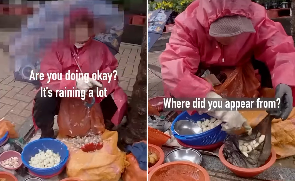 Viral: Influencer's Gesture For Street Vendor In The Rain Will Melt Your Heart