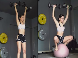 Alaya Furniturewalla Shows That She Is Built Differently With Her Weighted Shoulder Press Squat Alaya Furniturewalla Shows That She Is Built Differently With Her Weighted Shoulder Press Squat