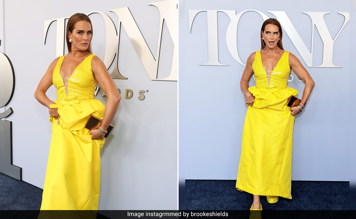 Brooke Shields Didn't Ditch The Red Carpet, But Heels For Sure For Matching Crocs