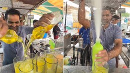 Watch: Vendor Almost Bathes In Soda While Making This Viral Shikanji In Ajmer