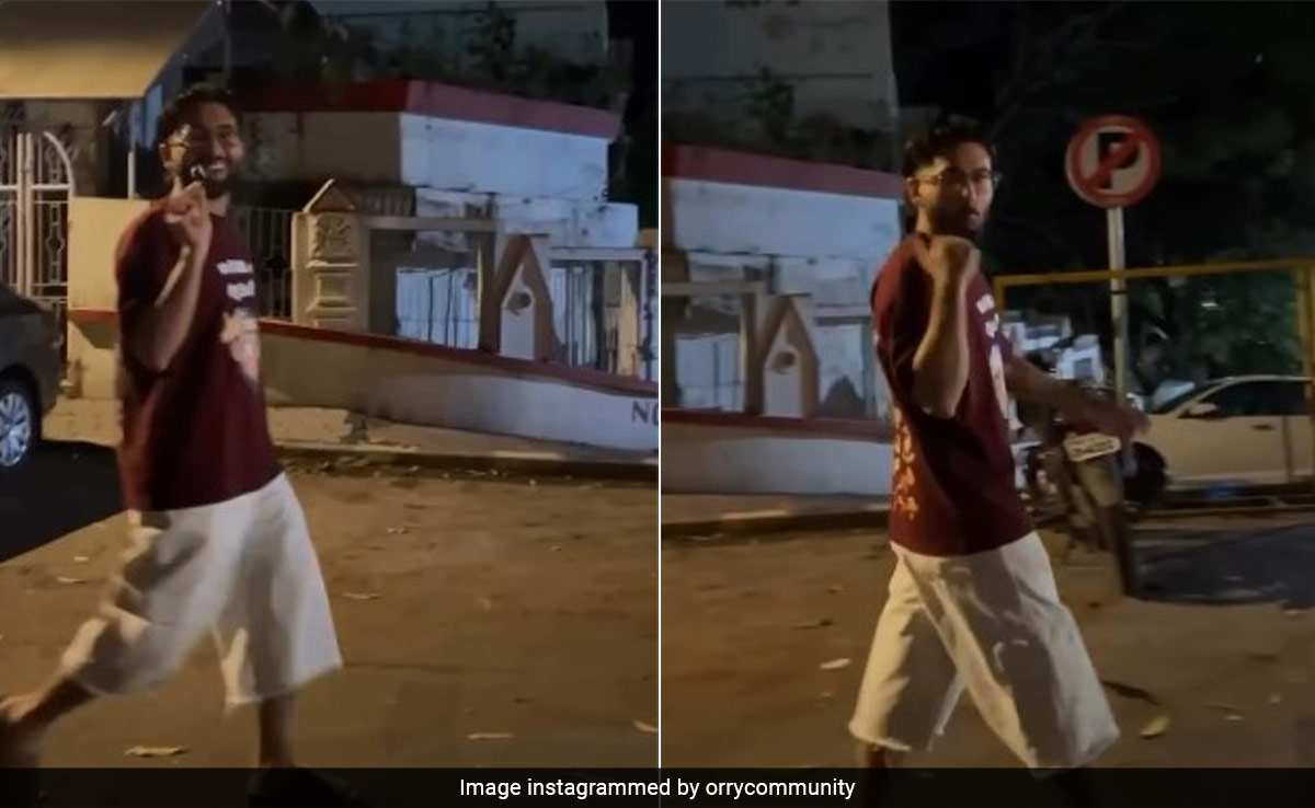 Watch: Orry's Fans Spot Him Walking On Mumbai Streets At 4:30 am, Ask Him For A Pic