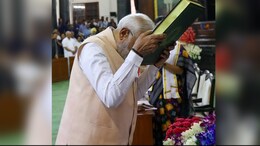 Watch: PM Modi Touches Constitution To Forehead At NDA Meeting