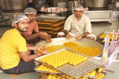 Local BJP Leader Sponsors 10,000 Laddoos To 'Celebrate Hat-Trick' In Mumbai Local BJP Leader Sponsors 10,000 Laddoos To 'Celebrate Hat-Trick' In Mumbai