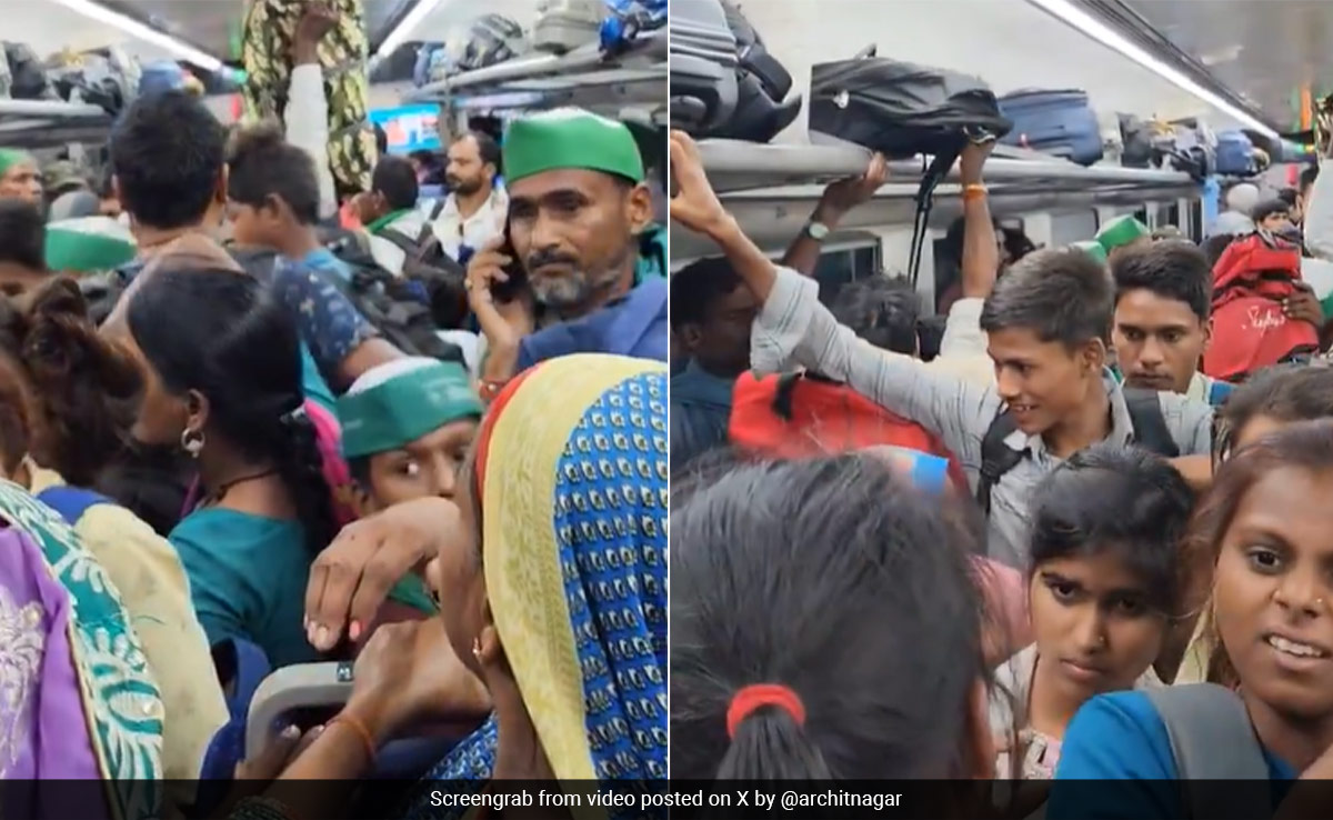 "Old Video": Railways Reacts To Overcrowding In Vande Bharat Express
