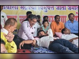 ओबीसीमधून आरक्षण नको; लक्ष्मण हाकेंच्या पाठिंब्यासाठी अख्खं गाव बसलं उपोषणाला