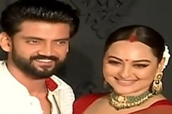 लाल जोड़े में पहली बार पति जहीर संग नजर आई सोनाक्षी