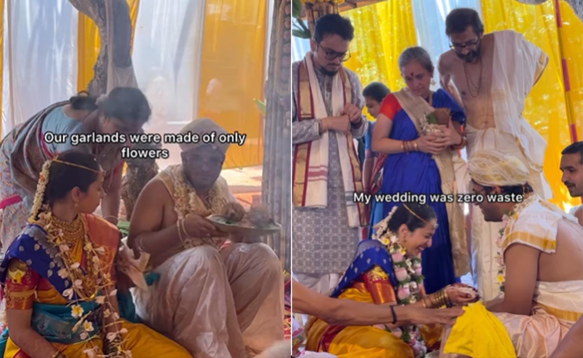 जीरो वेस्ट वेडिंग का वीडियो हो रहा वायरल, कप-प्लेट से लेकर सजावट और शादी की वरमाला तक सब कुछ है खास