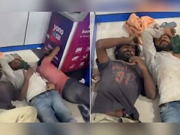 ATM के अंदर सोते दिखे तीन लोग, कमर में दबा रखी थी शराब की बोतल, वायरल Video देख फूटा लोगों का गुस्सा