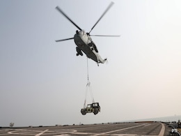 Navy De-Inducts UH-3H Helicopter After 17 Years Of Service Navy De-Inducts UH-3H Helicopter After 17 Years Of Service