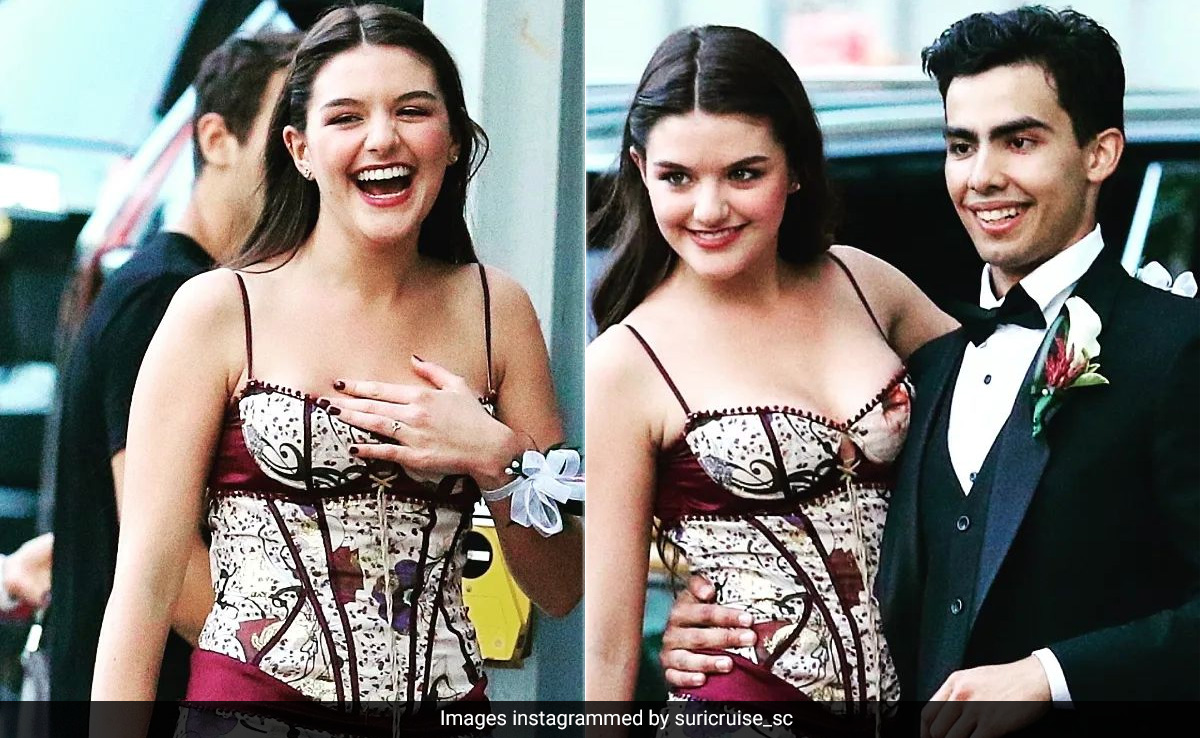 Suri Cruise Was Prom Ready And Pretty In A Vintage Floral Corset Dress
