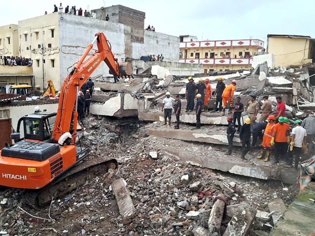 1 Dead, Many Feared Trapped After 6-Storey Building Collapses In Gujarat