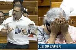 Nirmala Sitharaman's Reaction To Rahul Gandhi's Speech Is Viral Nirmala Sitharaman's Reaction To Rahul Gandhi's Speech Is Viral