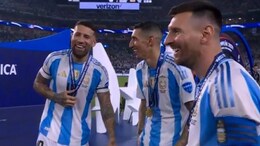 Watch: Lionel Messi's Gesture For Angel Di Maria, Nicolas Otamendi Amid Copa America Celebrations Is Viral