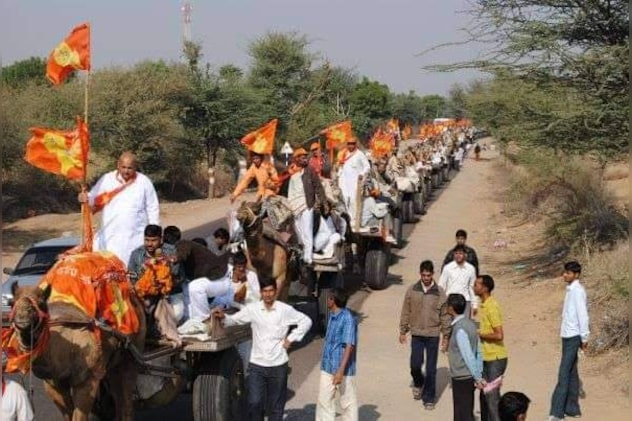 मरुप्रदेश के समर्थन में निकाली गई एक रैली की तस्वीर मरुप्रदेश के समर्थन में निकाली गई एक रैली की तस्वीर