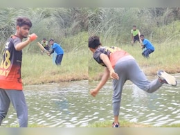'रन कैसे लेते होंगे, भाग कर या तैर कर' बरसाती नदी के आर-पार क्रिकेट की प्रैक्टिस करते देख यूजर्स ने पूछा सवाल