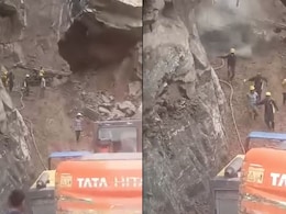 बद्रीनाथ हाइवे हाइवे पर अचानक गिरने लगी चट्टान, बाल-बाल बचे रास्ता खोलने वाले मजदूर बद्रीनाथ हाइवे हाइवे पर अचानक गिरने लगी चट्टान, बाल-बाल बचे रास्ता खोलने वाले मजदूर