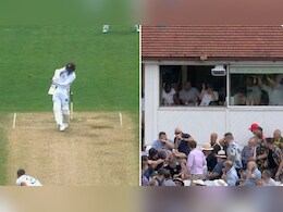 शमर जोसेफ ने लगाया 'छत तोड़' छक्का, सिर बचाते नजर आए फैंस, हुआ बुरा हाल, VIDEO