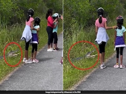 Watch: Parents Make Their Children Pose Next To Alligator For A Pic In US, Internet Is Livid Watch: Parents Make Their Children Pose Next To Alligator For A Pic In US, Internet Is Livid