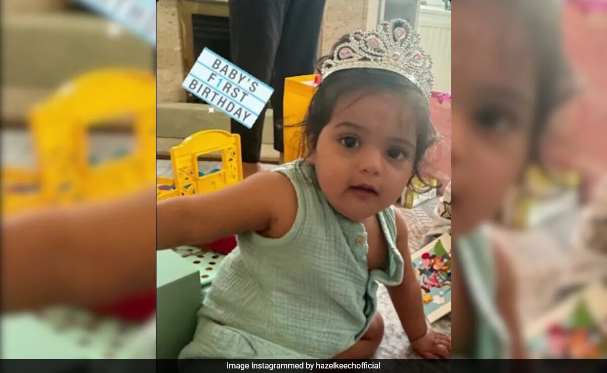 Hazel Keech And Yuvraj Singh Share Pics From Daughter Aura's 1st Birthday