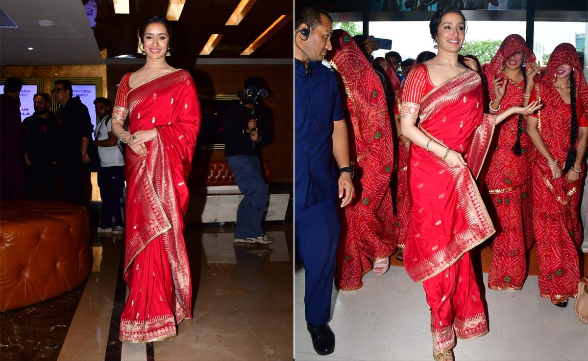 Shraddha Kapoor Is The <i>Stree</i> In A Red <i>Benarasi Saree</i> You Can't Ignore Even If You Tried