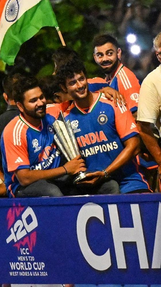 Team Indias T20 WC Celebration In Mumbai