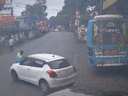 Cop Drives Car With Petrol Pump Staff On Bonnet After Being Asked To Pay