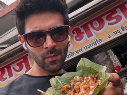 Kartik Aaryan Shares His Style Of Street-Side "Chaat-Ing" - See Pics