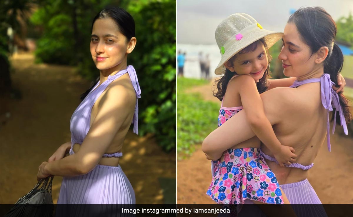 Sanjeeda Shaikh's Daughter Ayra Proves That She Got It From Her Mama In Their Tropical Beach Looks