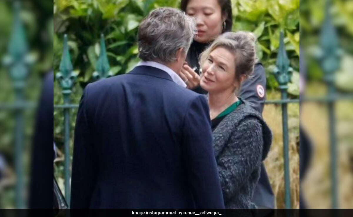 Crazy Viral: Renee Zellweger And Hugh Grant In BTS Pics From <i>Bridget Jones: Mad About The Boy</i> Shoot