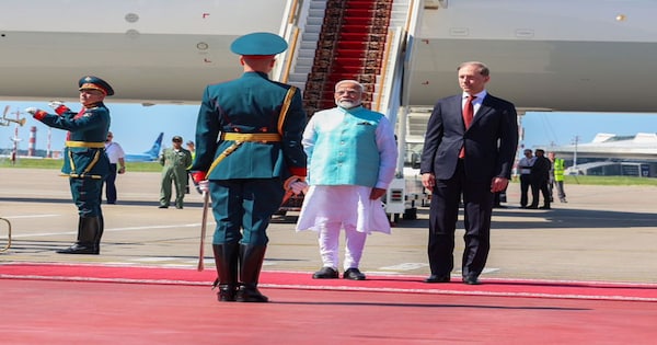 Modi Moscow PM Modi Lands In Moscow, High-Stakes Meeting With Putin On Agenda