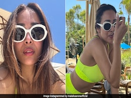 Malaika Arora Looked As Bright As A Neon Light In A Dolce And Gabbana Swim Set In Spain Malaika Arora Looked As Bright As A Neon Light In A Dolce And Gabbana Swim Set In Spain