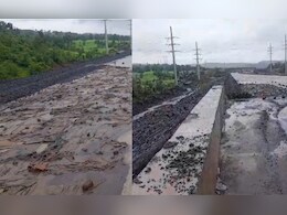 सरकारच्या 'ड्रीम प्रोजेक्ट'ला तडे; समृद्धी महामार्गावरील मोठा भाग जमिनीत खचला, धक्कादायक Video