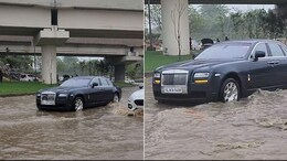 Watch: Rolls-Royce Ghost Breaks Down On Flooded Delhi Road, Internet Says "Use Alto''