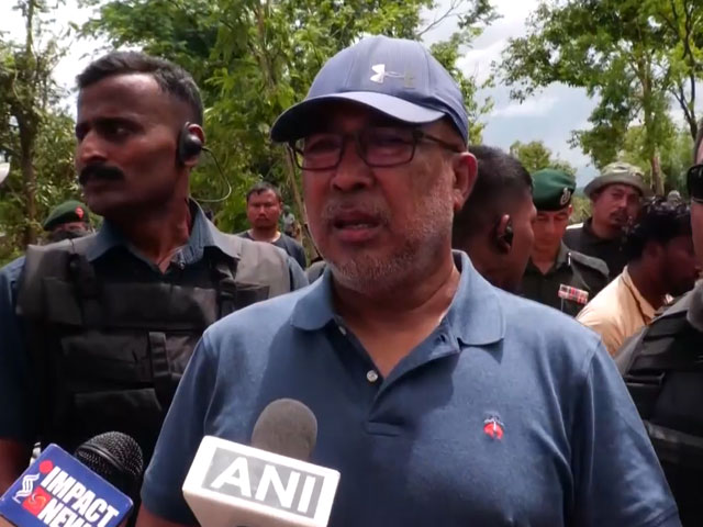 Manipur CM N Biren Singh Inspects Flood-Affected Areas In Imphal