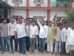 बिजली कटौती पर कांग्रेस का प्रदर्शन, दफ्तर में जमकर हंगामा, पुलिस ने संभाला मोर्चा