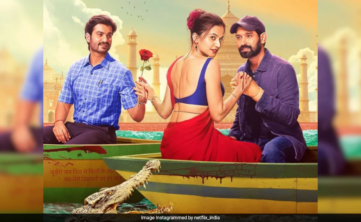 <i>Phir Aayi Hasseen Dillruba</i> Poster: Taapsee Pannu, Vikrant Massey And Sunny Kaushal Are Far From The Shallows Now