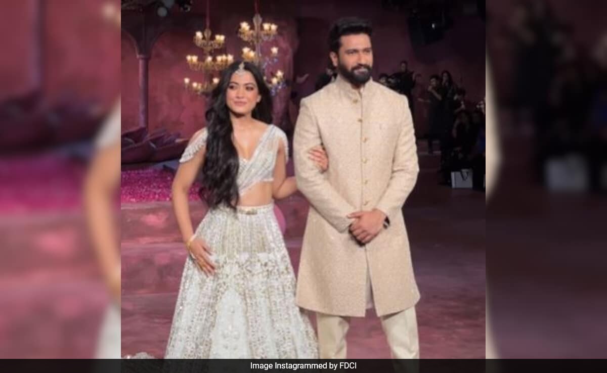 India Couture Week 2024: <i>Chhaava</i> Couple Vicky Kaushal And Rashmika Mandanna Lit Up The Ramp Like This