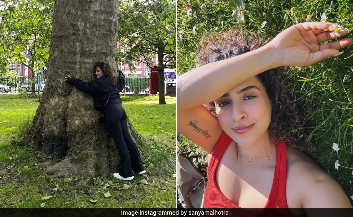 Sanya Malhotra's London Style In Red Tank Tops, Denims And All-Black OOTDs Is The Definition Of Comfort Chic Holidays