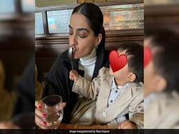 An Aww-Dorable Pic Of Sonam Kapoor And Son Vayu. Courtesy Rhea Kapoor An Aww-Dorable Pic Of Sonam Kapoor And Son Vayu. Courtesy Rhea Kapoor