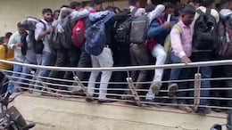 Video: Railing Collapses As 1,800 Aspirants Turn Up For 10 Jobs In Gujarat